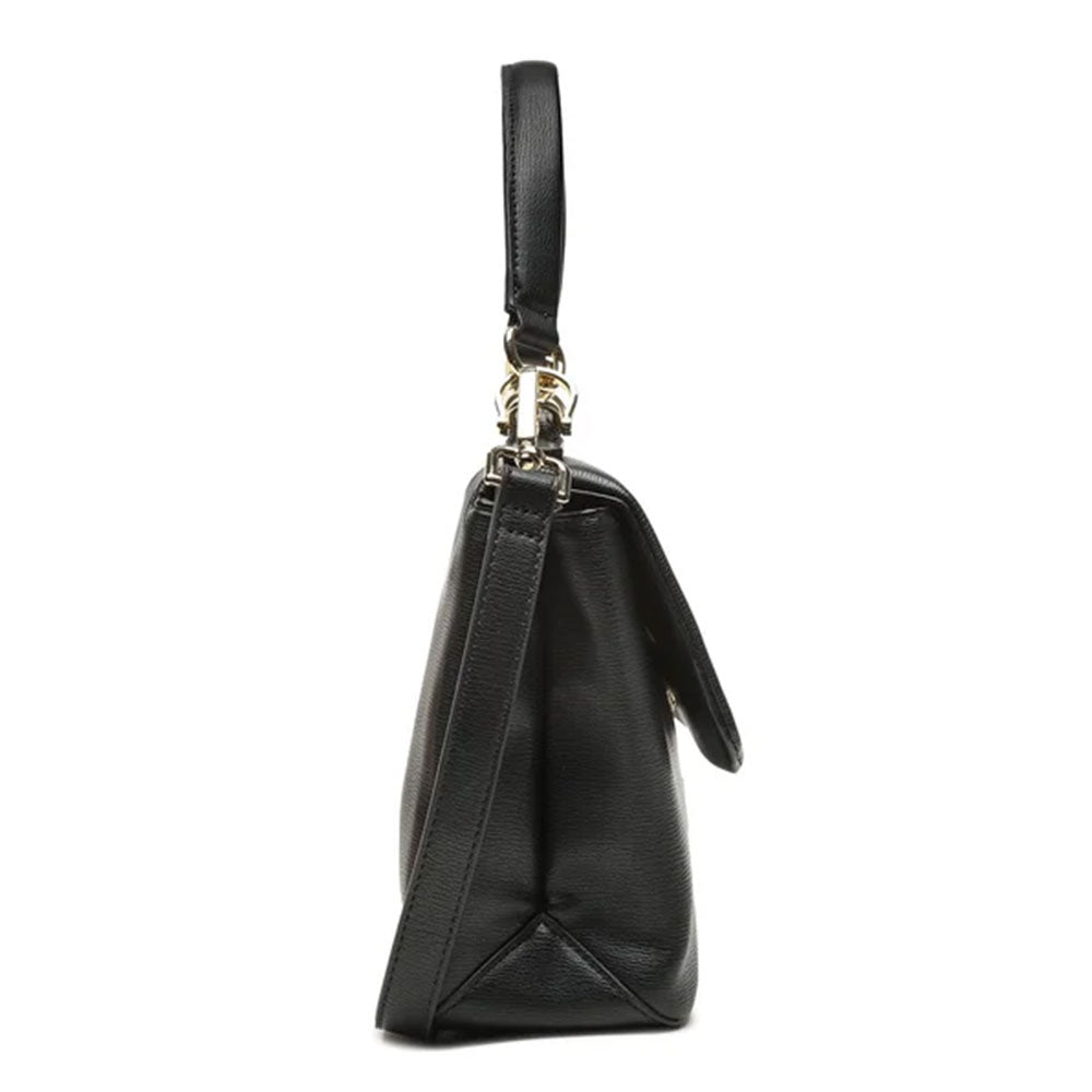 Damen-Umhängetasche mit Mikro-Clutch LOVE MOSCHINO Hollies-Linie in Schwarz