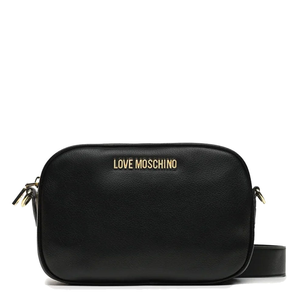 Damen-Umhängetasche mit Mini-Clutch LOVE MOSCHINO Schwarze Farbe JC4090