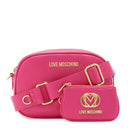 Damen-Umhängetasche mit Mini-Clutch LOVE MOSCHINO Fuxia JC4090