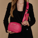 Damen-Umhängetasche mit Mini-Clutch LOVE MOSCHINO Fuxia JC4090