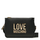 Borsa Donna a Tracolla LOVE MOSCHINO linea Gold Metal Logo colore Nero JC4111