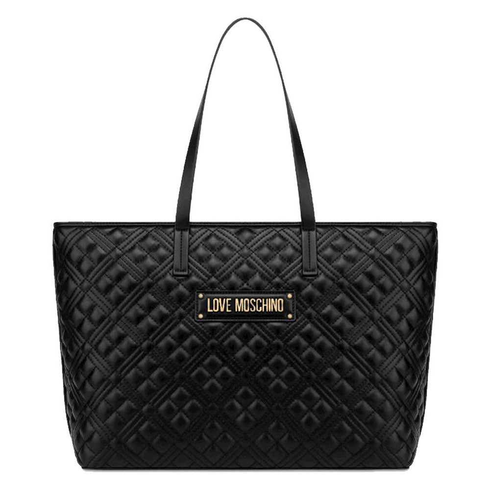 Damen-Einkaufstasche LOVE MOSCHINO Stepplinie Farbe Schwarz JC4166