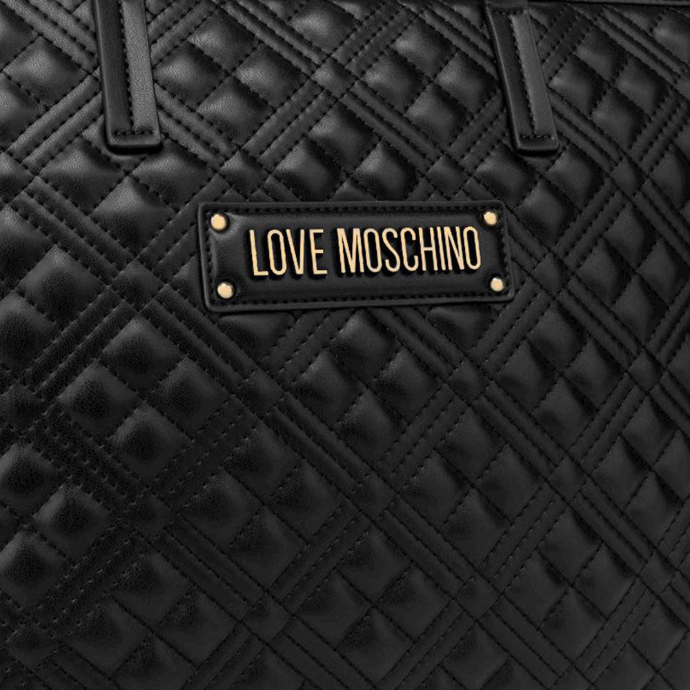 Damen-Einkaufstasche LOVE MOSCHINO Stepplinie Farbe Schwarz JC4166