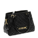 Damen-Umhängetasche mit Schultergurt LOVE MOSCHINO Quilted-Linie, schwarze Farbe JC4170