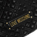 Damen-Umhängetasche mit Schultergurt LOVE MOSCHINO Quilted-Linie, schwarze Farbe JC4170