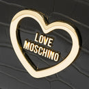 LOVE MOSCHINO Umhängetasche Croco Print Linie in Schwarz