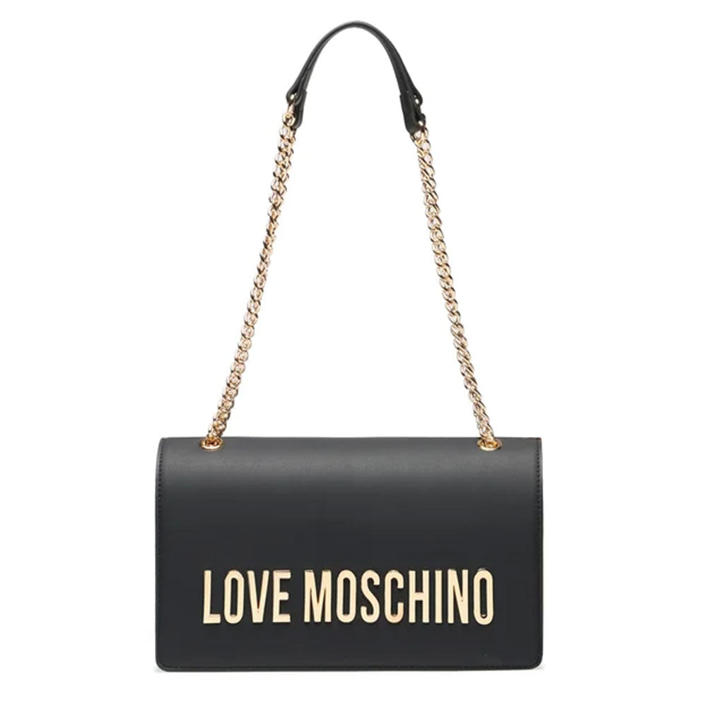 Damen-Schulter- und Umhängetasche LOVE MOSCHINO Bold Bag-Linie in Schwarz