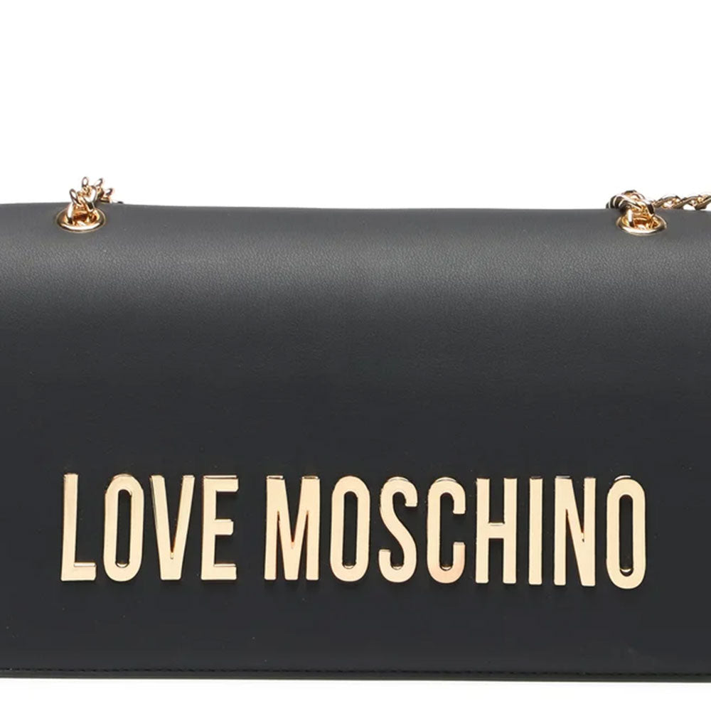 Damen-Schulter- und Umhängetasche LOVE MOSCHINO Bold Bag-Linie in Schwarz