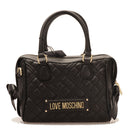Damenhandtasche LOVE MOSCHINO Shiny Quilted-Linie, schwarze Farbe