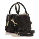 Damenhandtasche LOVE MOSCHINO Shiny Quilted-Linie, schwarze Farbe