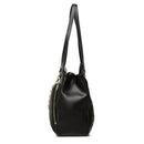 Women's Shoulder Tote Bag LOVE MOSCHINO Quilted in Black - JC4259