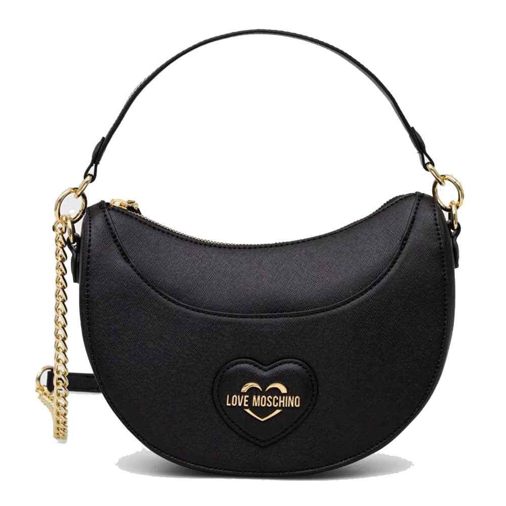 Borsa Donna a Spalla LOVE MOSCHINO stampa Saffiano Nera