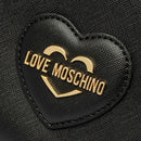 LOVE MOSCHINO Saffiano Print Damen Umhängetasche Schwarz