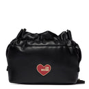 LOVE MOSCHINO Damen-Beuteltasche Marshmallow-Linie Schwarz