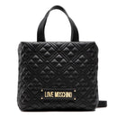 Damenhandtasche mit Schultergurt LOVE MOSCHINO Shiny Quilted Line Schwarz Farbe JC4312