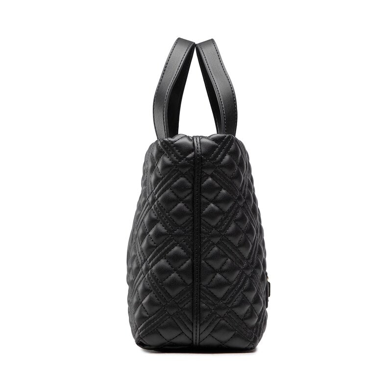 Damenhandtasche mit Schultergurt LOVE MOSCHINO Shiny Quilted Line Schwarz Farbe JC4312