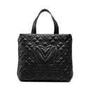 Damenhandtasche mit Schultergurt LOVE MOSCHINO Shiny Quilted Line Schwarz Farbe JC4312