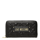 Portafoglio Donna Zip Around Trapuntato LOVE MOSCHINO linea Quilted Nero