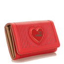 Portafoglio Donna con Bottone LOVE MOSCHINO linea Pleated Rosso