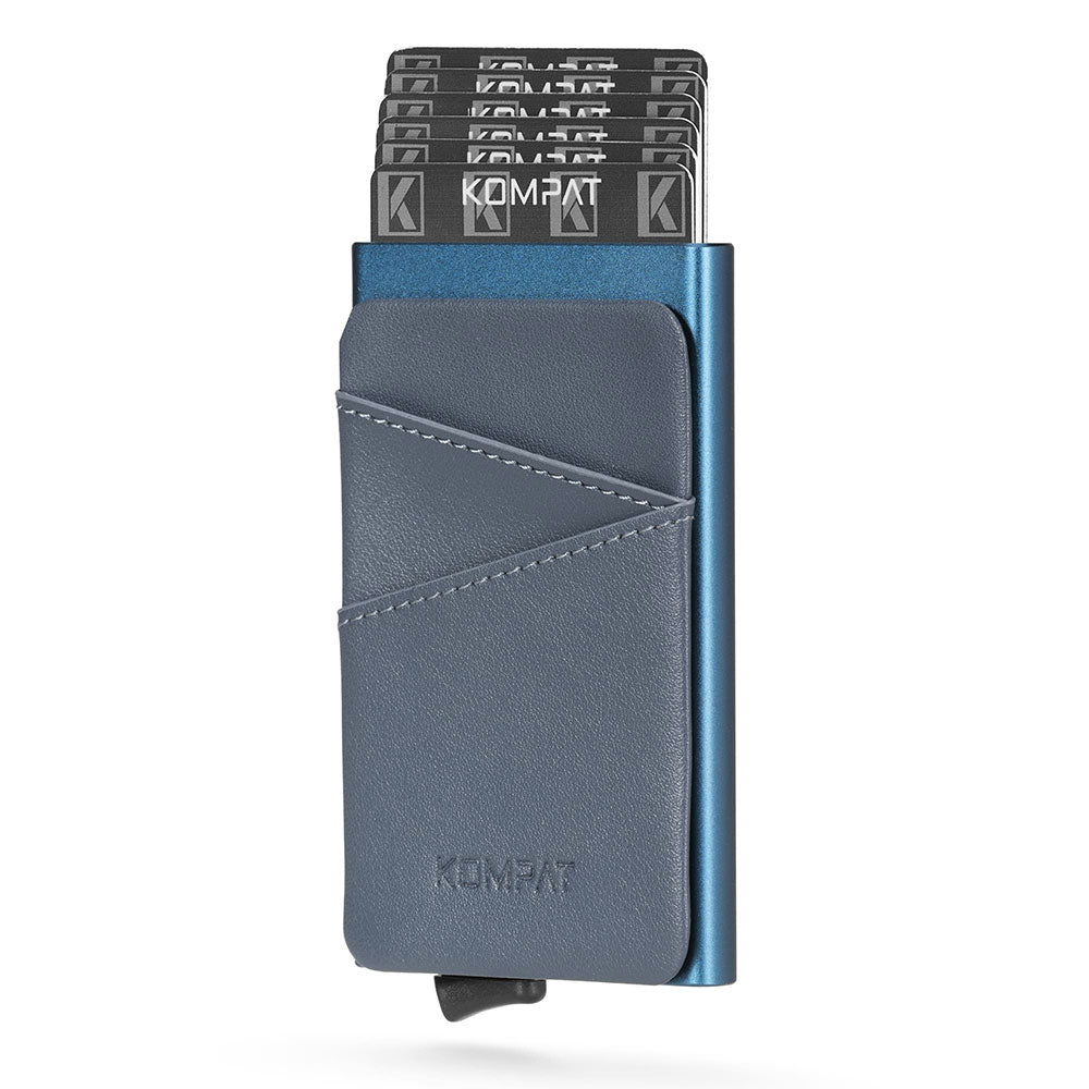 KOMPAT Kompat F-Line-Kartenhalter mit RFID-Farbe Jazz Blue