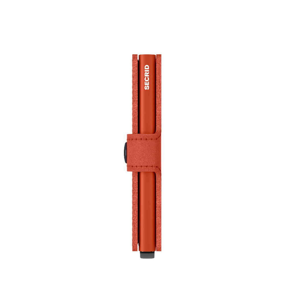 Porta Carte con Clip SECRID linea Original in Pelle Orange con RFID