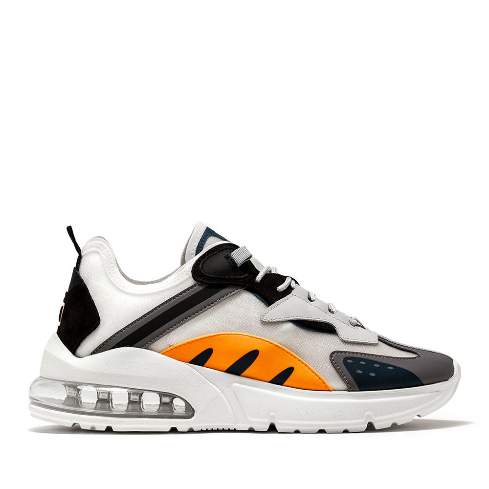 Scarpe Uomo D.A.T.E. Sneakers linea Aura Otter colore White Orange