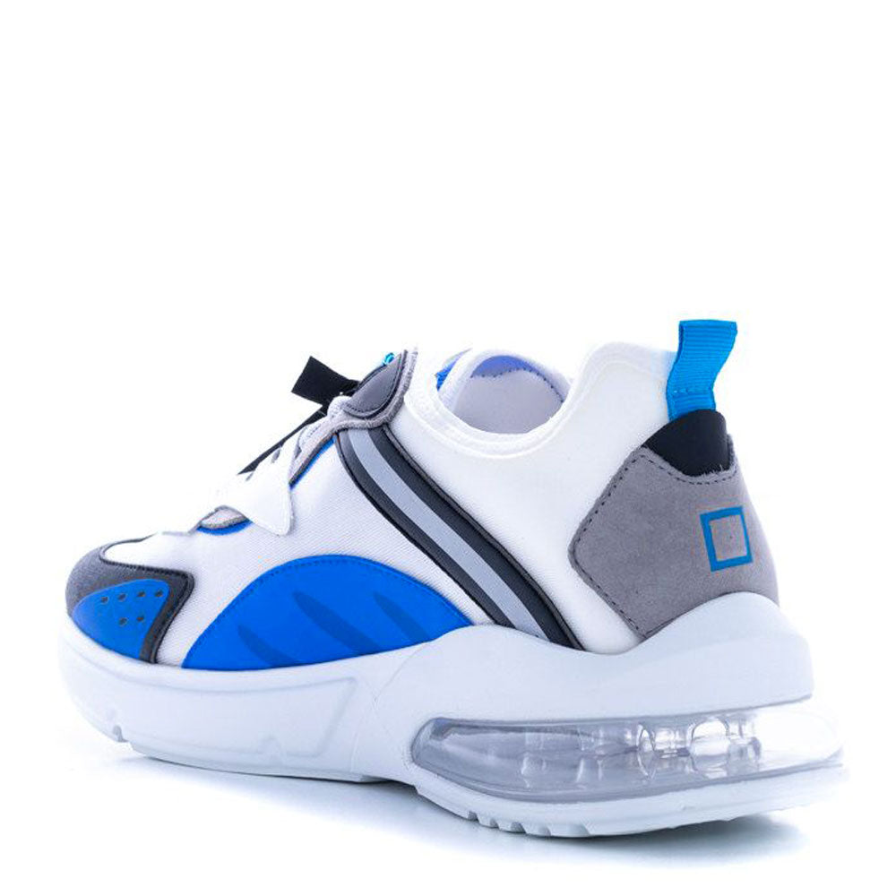 Scarpe Uomo D.A.T.E. Sneakers linea Aura Otter colore White Blue