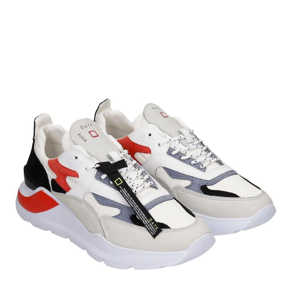 Scarpe Uomo D.A.T.E. Sneakers linea Fuga Dolmias colore White Black