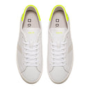 Scarpe Uomo D.A.T.E. Sneakers linea Hill Low Flow Perforated colore White Yellow