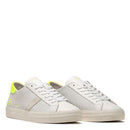 Scarpe Uomo D.A.T.E. Sneakers linea Hill Low Flow Perforated colore White Yellow