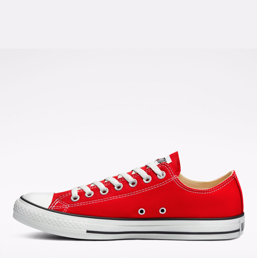 Scarpe Unisex CONVERSE Sneakers linea Chuck Taylor All Star Classic Low Top in Tessuto Rosso