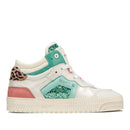 Scarpe Donna D.A.T.E. Sneakers Alte linea Meet Pop colore Glitter Mint