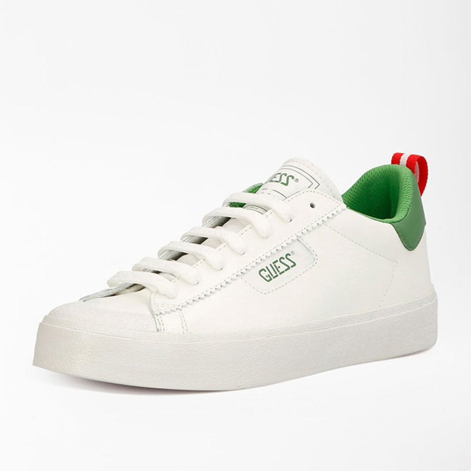 Scarpe Uomo GUESS Sneakers di colore Bianco e Verde Linea Mima