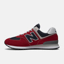 Scarpe Uomo NEW BALANCE Sneakers 574 in Mesh e Suede colore Red e Navy