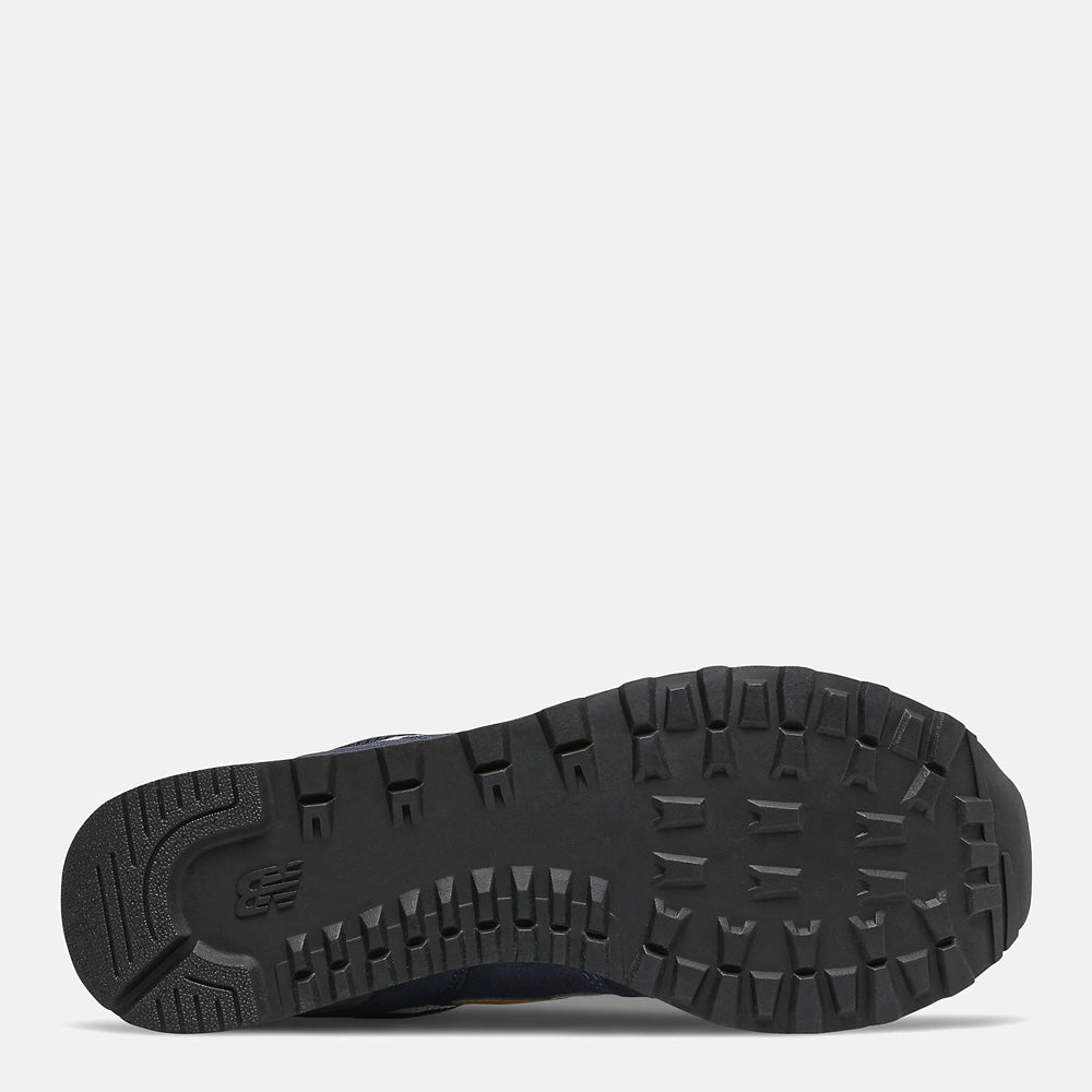 Scarpe Uomo NEW BALANCE Sneakers 574 in Suede e Tessuto colore Natural Indigo e Aspen