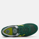 Scarpe Uomo NEW BALANCE Sneakers 574 in Suede e Tessuto colore Nightwatch Green e Yellow
