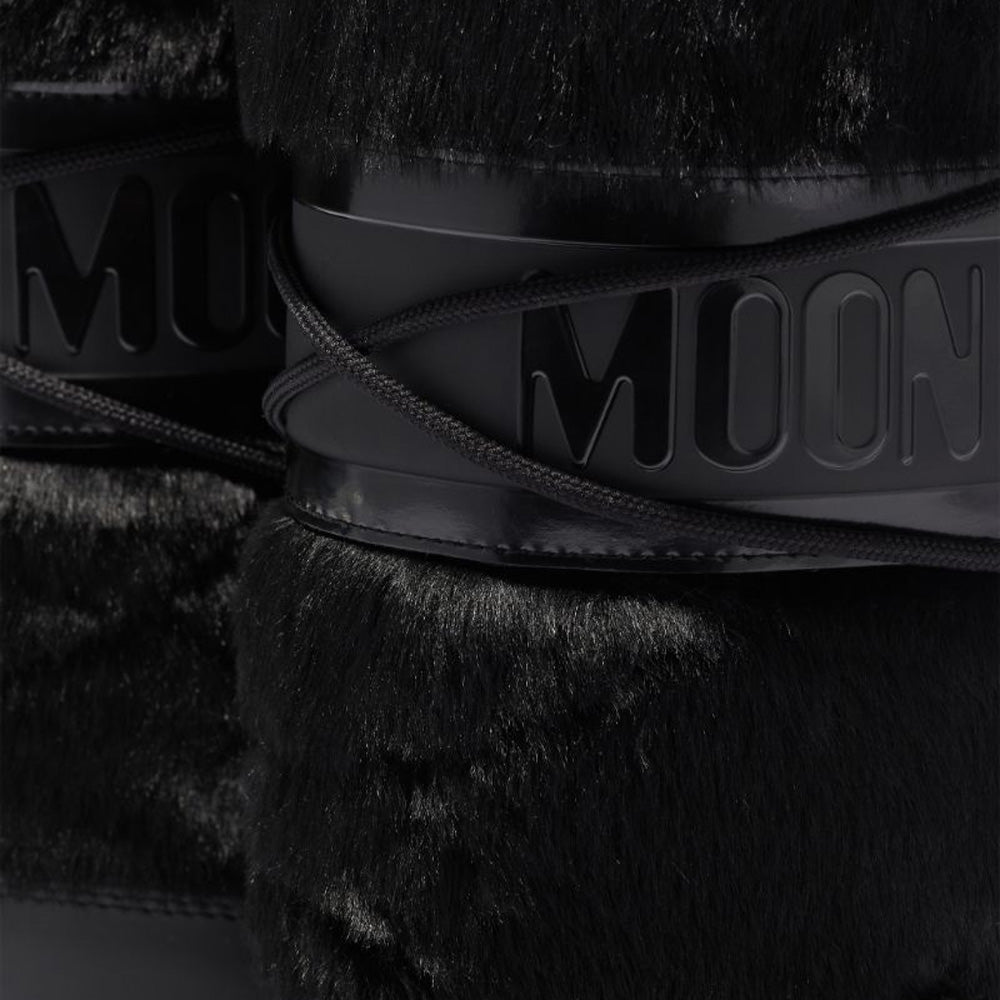 Stivali da Neve Donna MOON BOOT Icon in Ecopelliccia Colore Nero