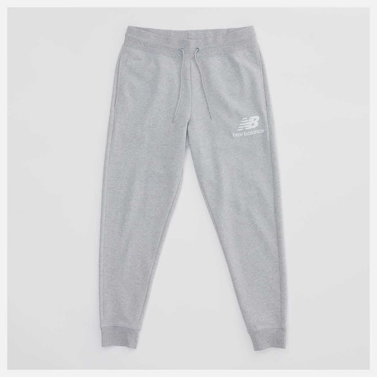 NEW BALANCE Herrenhose Essentials Stacked Logo SweatPants-Linie, Athletic Grey