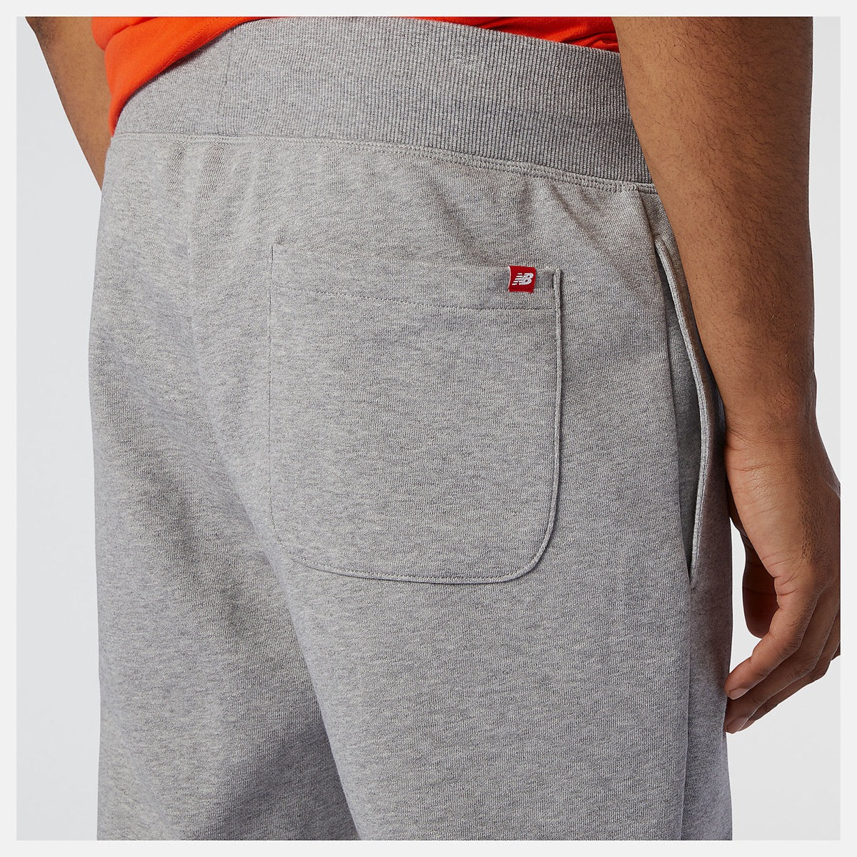 NEW BALANCE Herrenhose Essentials Stacked Logo SweatPants-Linie, Athletic Grey