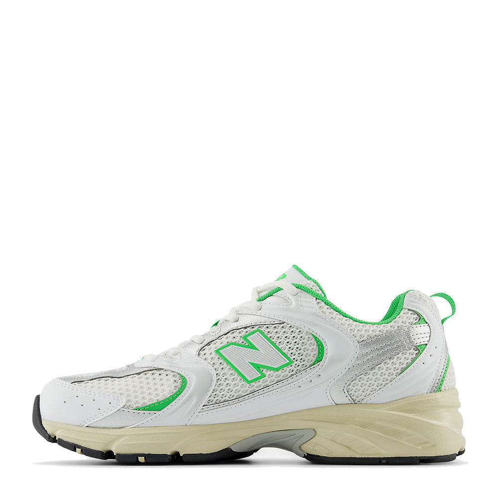 Scarpe Running NEW BALANCE Sneakers 530 in Tessuto Sintetico e Mesh colore White e Lime