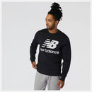 NEW BALANCE Herren-Sweatshirt Essentials Stacked Logo Crew-Linie Farbe Schwarz