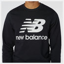 NEW BALANCE Herren-Sweatshirt Essentials Stacked Logo Crew-Linie Farbe Schwarz
