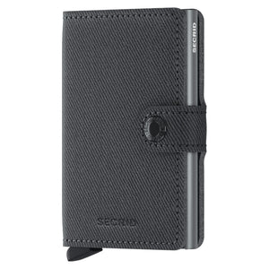 Card Holder with Money Clip SECRID Twist Grey Leather with RFID