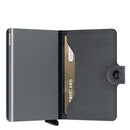 Porta Carte con Clip SECRID in Pelle linea Twist Grey con RFID