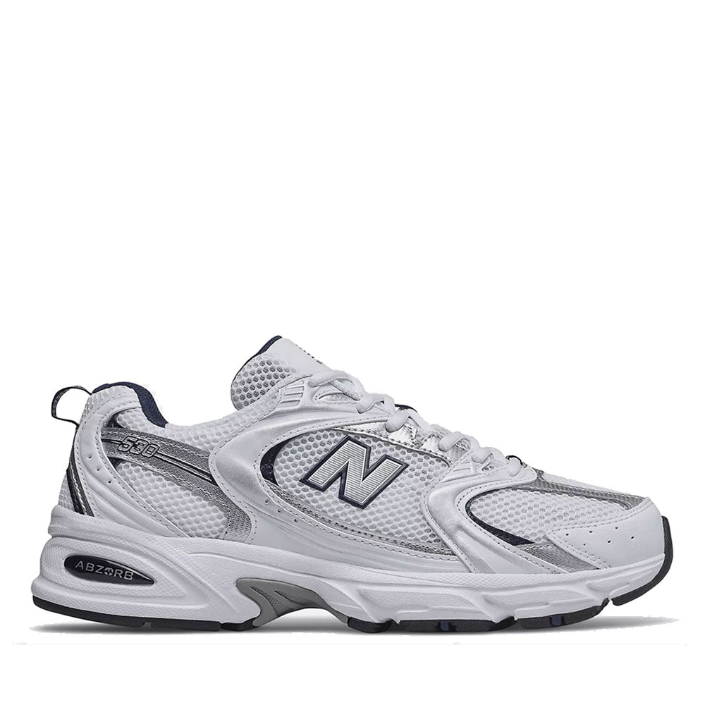 Scarpe Running NEW BALANCE Sneakers 530 in Tessuto Sintetico e Mesh colore White e Natural Indigo