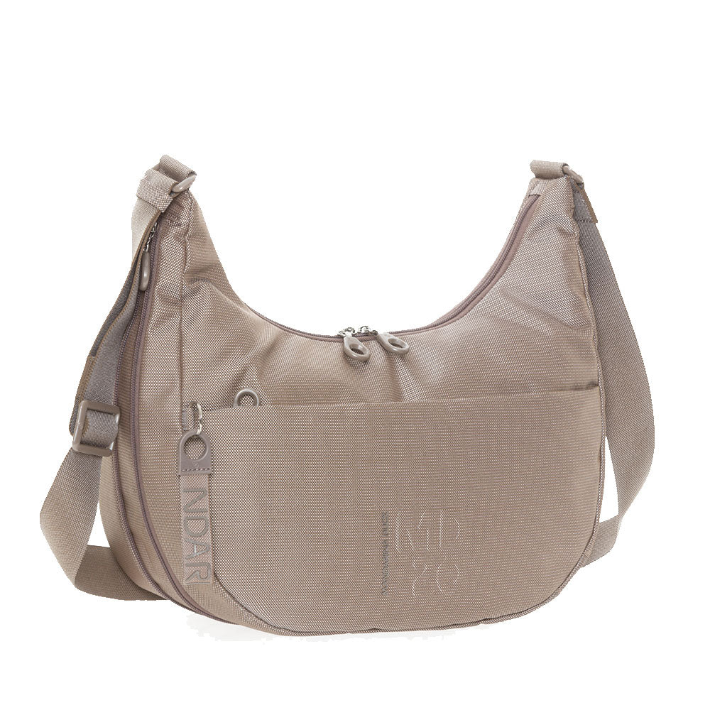 Borsa Donna a Tracolla Mandarina Duck in Tessuto colore Taupe Linea MD20 - P10QMT27