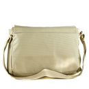 Geschlossene Damen-Umhängetasche mit Klappe von Mandarina Duck aus Stoff in der Farbe Papyrus, Linie MD20