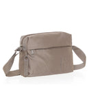 Borsa Donna a Tracolla Mandarina Duck in Tessuto colore Taupe Linea MD20 Chiusa con Zip
