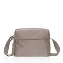 Borsa Donna a Tracolla Mandarina Duck in Tessuto colore Taupe Linea MD20 Chiusa con Zip