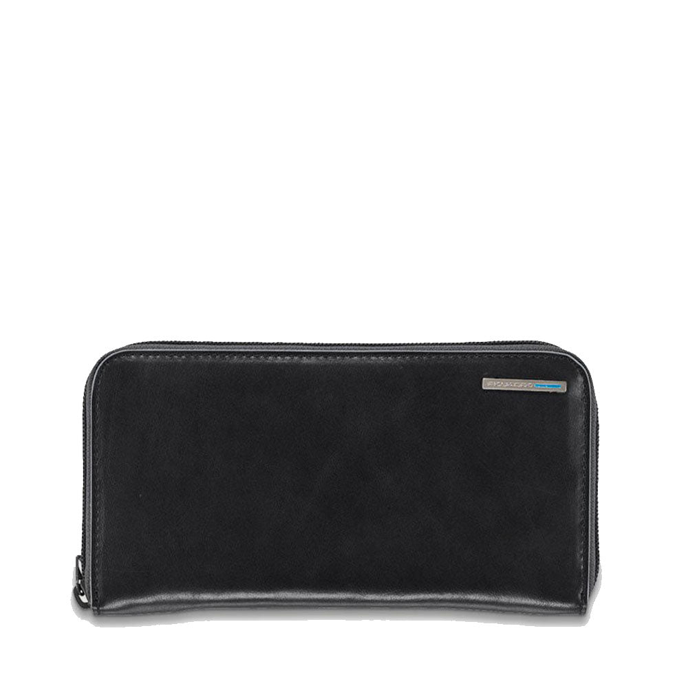 Samsonite Fladgedlg - Portafoglio Compatto Con Protezione RFID, Nero, 10,5 Cm
